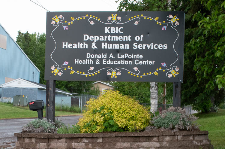 KBIC Depart of Health & Human Services sign